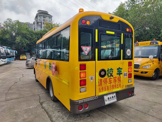 الديزل اليد الثانية المدرسة شاحنة 36 مقعد حافلات مستعملة LHD موقف التوجيه