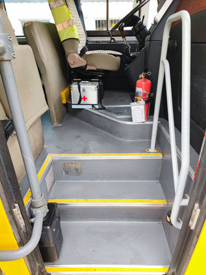 الديزل اليد الثانية المدرسة شاحنة 36 مقعد حافلات مستعملة LHD موقف التوجيه