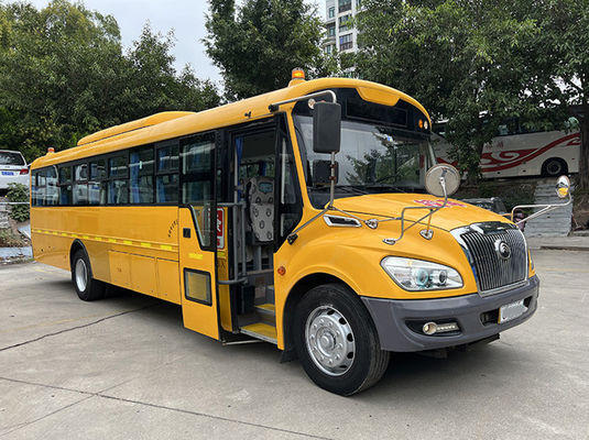 حافلات مدرسية مستعملة صفراء 46 مقعد ناقل حركة يدوي حافلات مستعملة