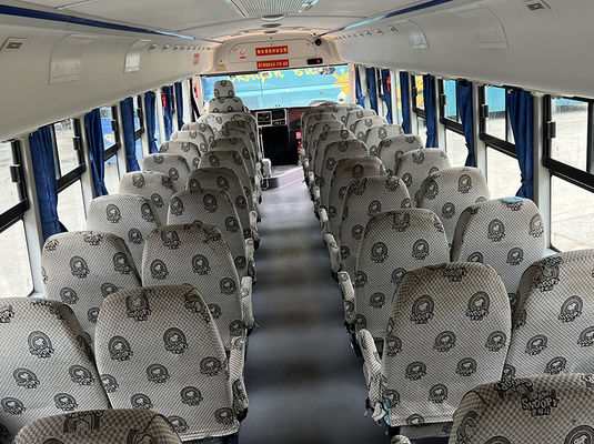 حافلات مدرسية مستعملة صفراء 46 مقعد ناقل حركة يدوي حافلات مستعملة