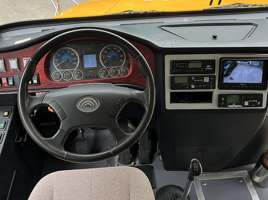 حافلات مدرسية مستعملة صفراء 46 مقعد ناقل حركة يدوي حافلات مستعملة