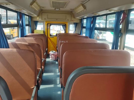 شين لونغ 31 مقعد حافلة مدرسية معاد تجديدها LHD حافلة مدرسية مستعملة للبيع