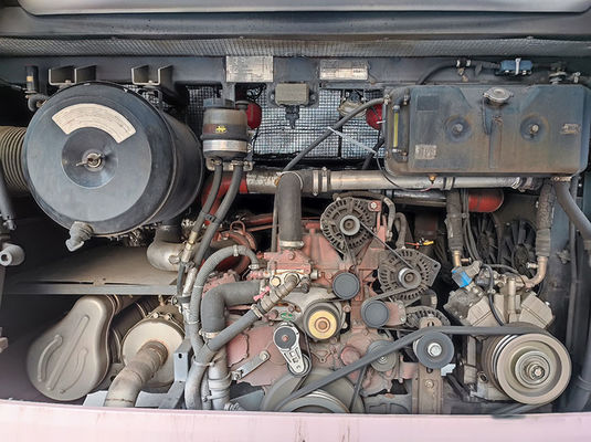 الحافلات الوردية الفاخرة المستخدمة اليورو 5 LHD الحافلة الديزل المستخدمة للبيع