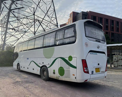 Higer 54 مقعد LHD Euro 5 حافلة اليد الثانية حافلة موثوق بها النقل حافلة سياحية مستعملة