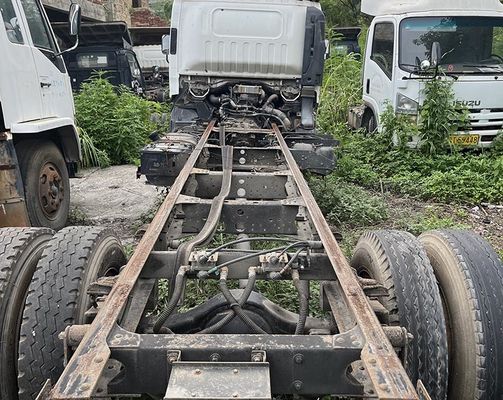 شاحنة مستعملة إيسوزو إلف 600p شاحنة شحن 4KH1 ديزل محرك وجسم أبيض