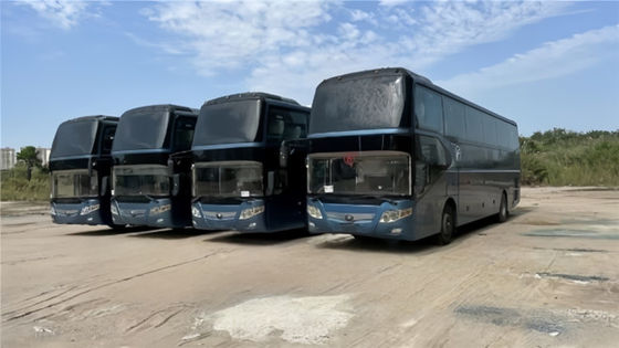 57—59 مقعد حافلة مستعملة يوتونغ 12 متر حافلة ركاب عالية السطح مريحة