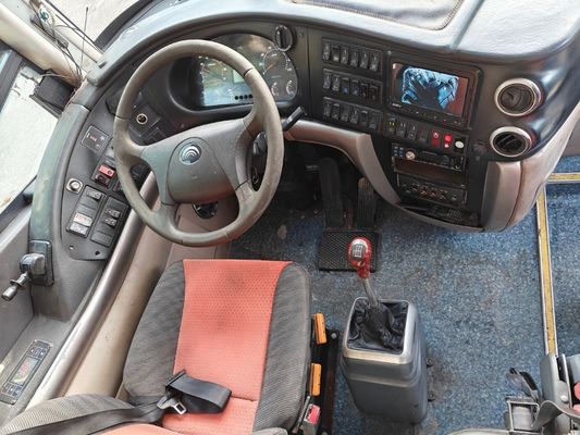 57-59 مقعدًا مستعملة حافلة ذات طابقين بطول 12 مترًا مريحة مع نوع وقود ديزل ووزن فارغ 11800 كجم