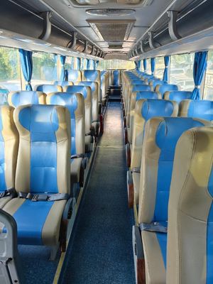 57-59 مقعدًا مستعملة حافلة ذات طابقين بطول 12 مترًا مريحة مع نوع وقود ديزل ووزن فارغ 11800 كجم