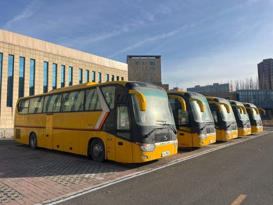 حافلات مستعملة بنظام امتصاص الصدمات زجاج مزدوج الطبقات وهواء دافئ معيار الانبعاثات الوطني الرابع عرض بيع بالجملة