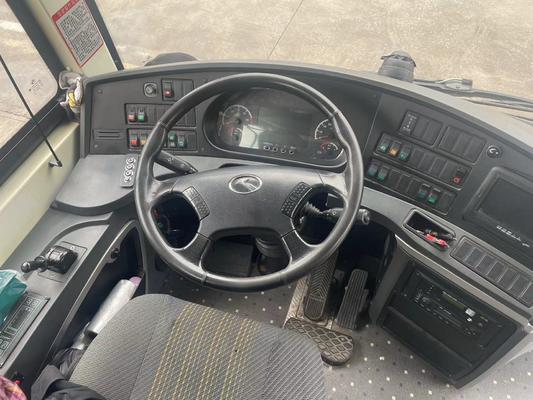 حافلة كهربائية نقية ذات 48 مقعداً (كينغ لونغ) بيضاء مستعملة مع مسار خلفي 1860 ومسار أمامي 2054